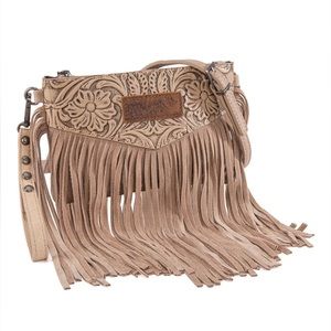 Wrangler Tooled Fringed Bag